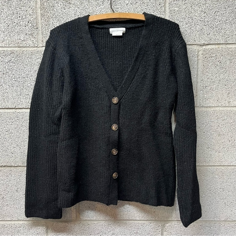 Lovers and Friends Black Knit Cardigan Sweater